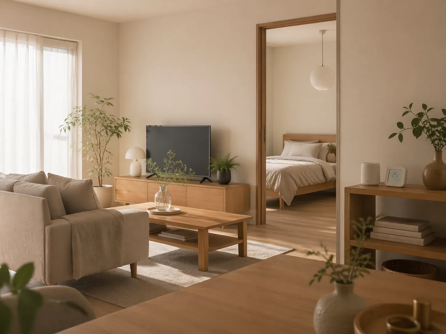 部屋ごとの温湿度比較